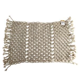 Anko Beige Macrame Placemat or Wall Hanging from Australia 14x18" Fringe Boho